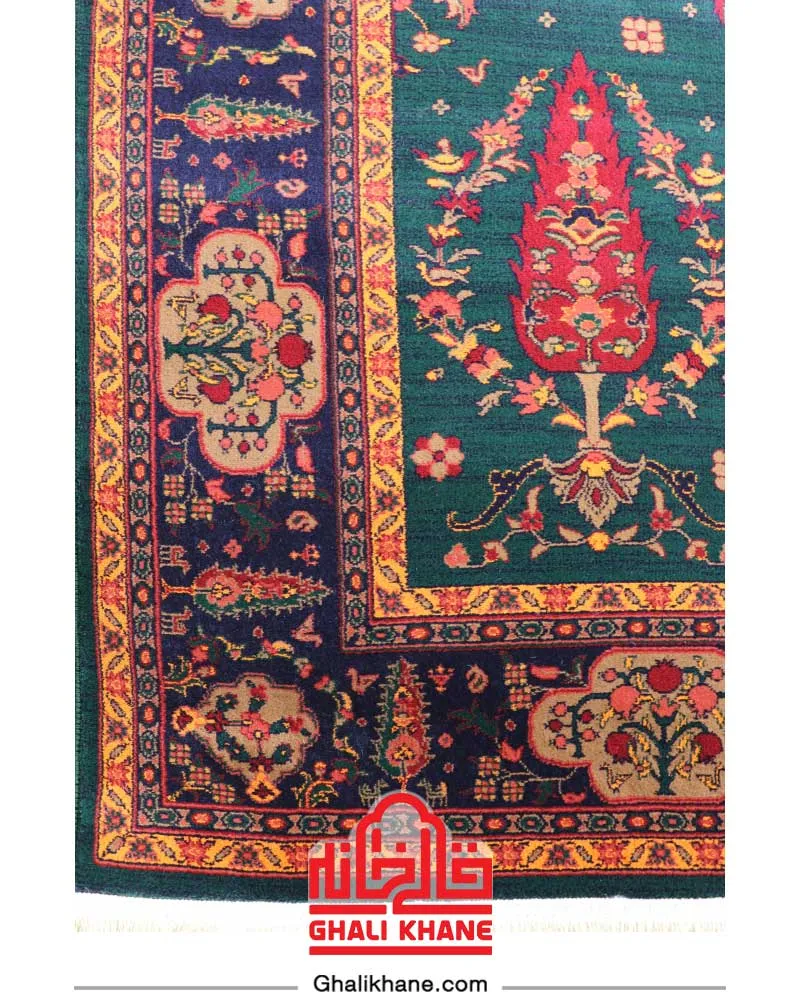 فرش هیوا سبز  کد 1524