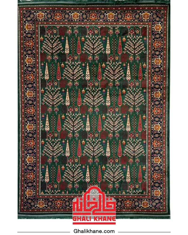 فرش سینراد 700 شانه  کد 7017  سبز