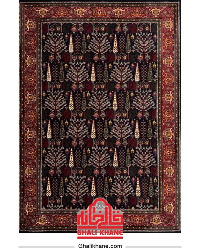 فرش سینراد 700 شانه  کد 7017 سرمه ای
