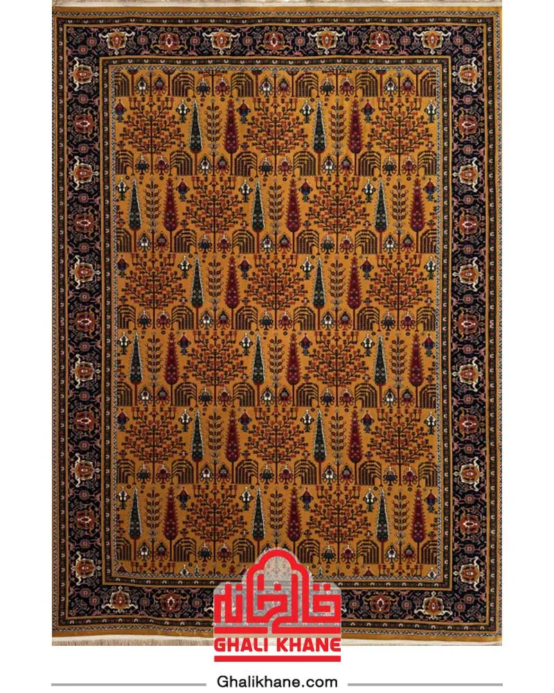 فرش سینراد 700 شانه  کد 7017 طلایی