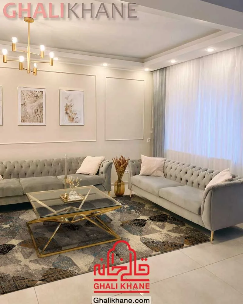 گلیم فرش ماشینی ساوین کد 4129