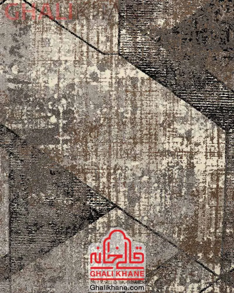 گلیم فرش ماشینی ساوین کد 4211 طوسی