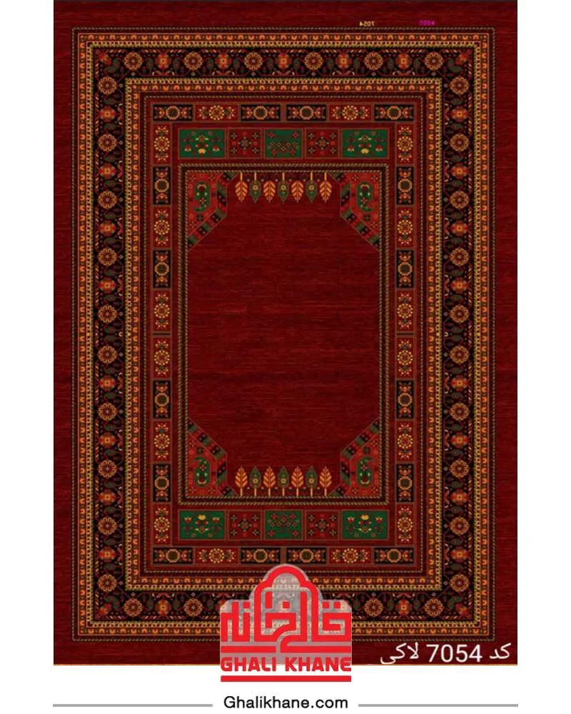 فرش سینراد 700 شانه  کد 7054 لاکی