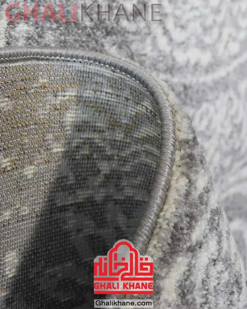 گلیم فرش ماشینی ساوین کد 4100 طوسی