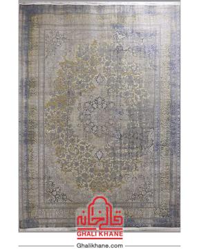 فرش ویستان لاوین 1200 شانه کد 2095 طوسی طلایی