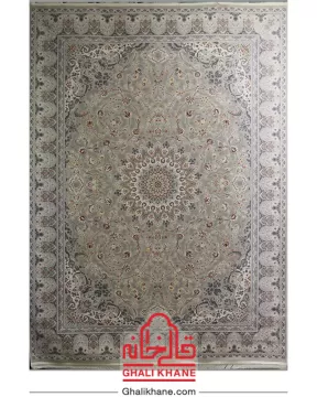فرش تهران 1200 شانه طرح آراگل کرم اصیل