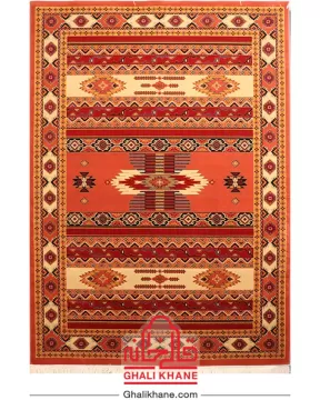 گلیم فرش ستاره کویر یزد کلکسیون شاهسون کد SH-B001-5030