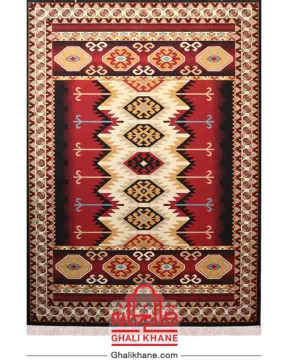 سوپر گلیم ماشینی ستاره کویر یزد  کد GB-G36A-8249