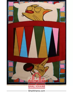 فرش ستاره کویر یزد کلکسیون شاهسون کودک 320 شانه کد SH-O390-8559