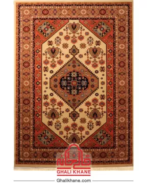 فرش ستاره کویر یزد کلکسیون شاهسون 320 شانه کدSH-B005-5001