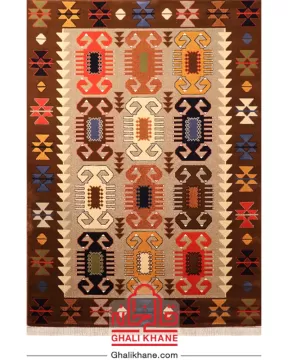 فرش ستاره کویر یزد کلکسیون شاهسون 320 شانه کد SH-B055-8838