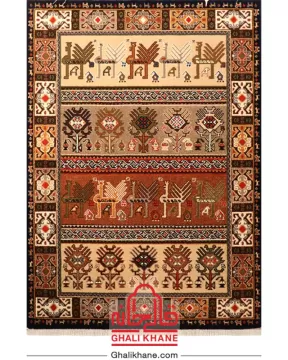 فرش ستاره کویر یزد کلکسیون شاهسون 320 شانه کد SH-B056-8818