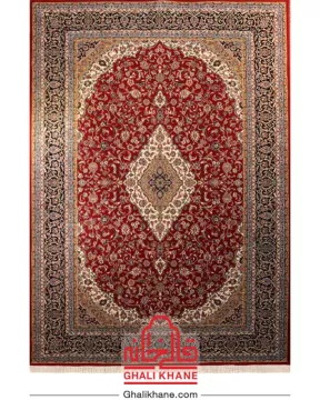 فرش ستاره کویر یزد کلکسیون ایساتیس 500 شانه کد IA-V003-8049