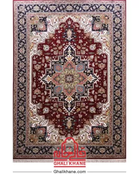 فرش ماشینی مشهد 700 شانه کد 722235 طرح هریس