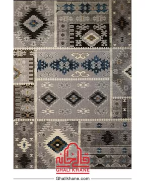 گلیم فرش ماشینی ساوین کد 4142