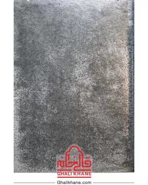 فرش شگی سه بعدی رنگ نقره ای