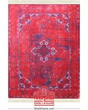 فرش تهران کلکسیون آوانگارد 1200 شانه طرح هرمس لاکی سرمه‌ای