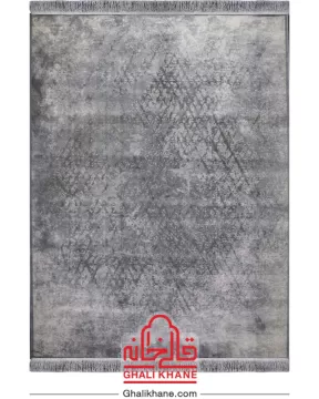 فرش تهران 1200 شانه طرح آوا طوسی آبی