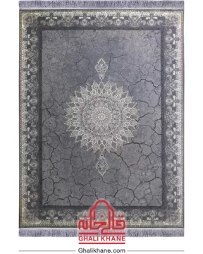 فرش تهران 1200 شانه طرح کویر طلاکوب طوسی