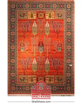 فرش ستاره کویر یزد کلکسیون شاهکار نوین 700 شانه کد YN-N184-2549