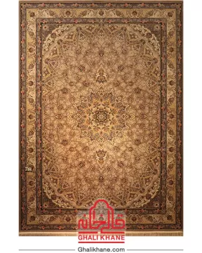 فرش ستاره کویر یزد کلکسیون عالی قاپو 1000 شانه کد HA-050-3032