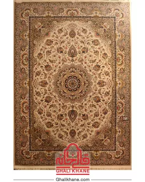 فرش ستاره کویر یزد کلکسیون عالی قاپو 1000 شانه کد HA-051-3003