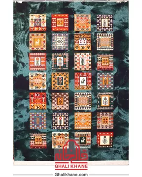 فرش ستاره کویر یزد کلکسیون شاهسون 320 شانه کد SH-B072-9073