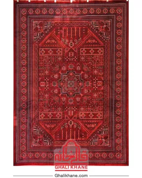 فرش تهران کلکسیون آوانگارد 1200 شانه طرح ترنج لاکی