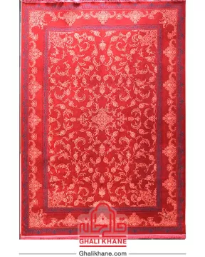 فرش تهران کلکسیون آوانگارد 1200 شانه طرح افشان خطایی لاکی مسی دودی