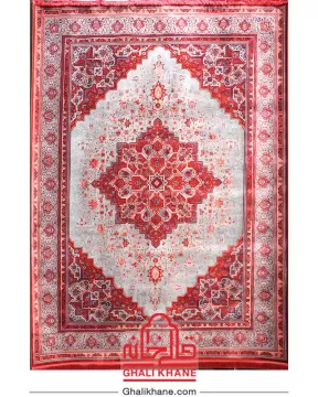 فرش تهران کلکسیون آوانگارد 1200 شانه طرح هریس دودی لاکی مسی