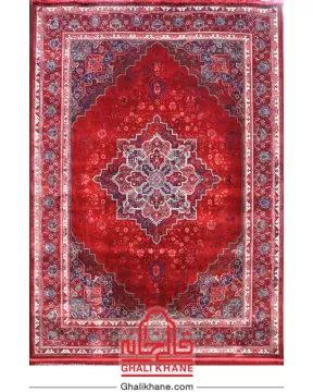 فرش تهران کلکسیون آوانگارد 1200 شانه طرح هریس لاکی سبز