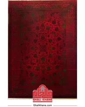 فرش مهرآور کلکسیون لاکی 700 شانه طرح افشان یاس روناسی