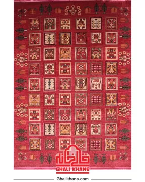گلیم فرش سهند کلکسیون جیران کد 816 زمینه لاکی