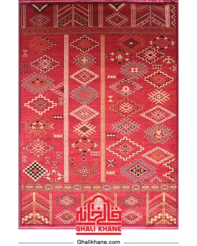 گلیم فرش سهند کلکسیون جیران کد 846 زمینه لاکی