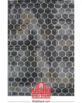 گلیم فرش سهند کلکسیون سیمین  زمینه طوسی کد O20