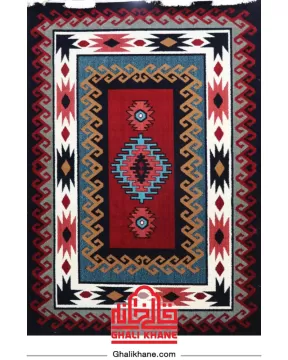 گلیم فرش سهند کلکسیون آرش زمینه قرمز کد 631