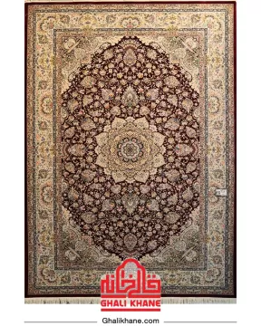 فرش ستاره کویر یزد کلکسیون عالی قاپو 1000 شانه کد HA-051-3052
