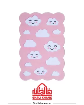 فرش فانتزی کودک زرباف طرح آسمون