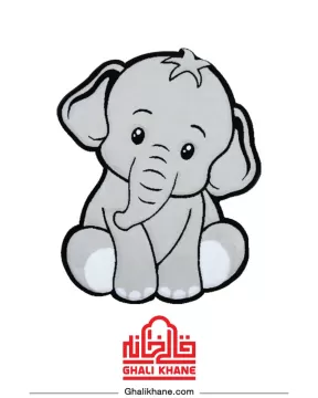 فرش فانتزی کودک زرباف طرح فیل