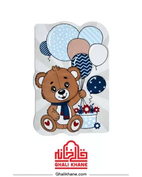 فرش فانتزی کودک زرباف طرح هپی تدی