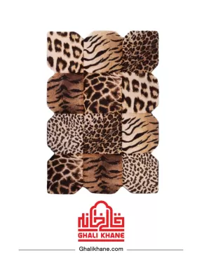 فرش سه بعدی زرباف طرح پوستی