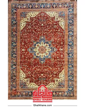 فرش نگین مشهد 700 شانه طرح هریس کد 2646