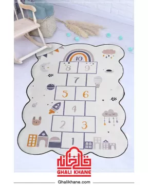 فرش مدرن کودک زرباف طرح لی لی