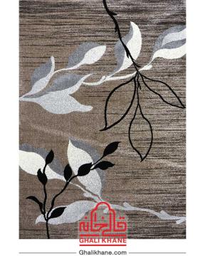 گلیم فرش ماشینی ساوین کد 4000 شکلاتی