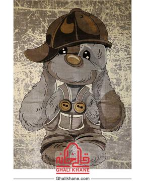 گلیم فرش ماشینی ساوین کد 4059 کرم