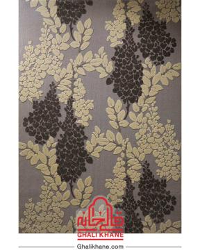 گلیم فرش ماشینی ساوین کد 7402 نقره ای