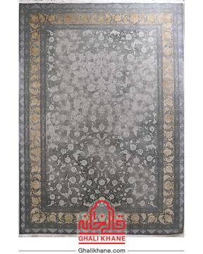 فرش ویستان لاوین 1200 شانه کد 2074 فیلی دودی طلایی