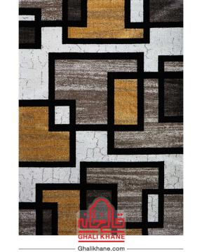 گلیم فرش ماشینی ساوین کد 4004 کرم