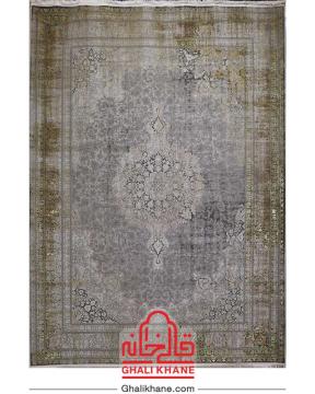 فرش ویستان لاوین 1200 شانه کد 2093 طوسی طلایی