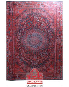 فرش تهران کلکسیون آوانگارد 1200 شانه طرح السا سرمه‌ای لاکی